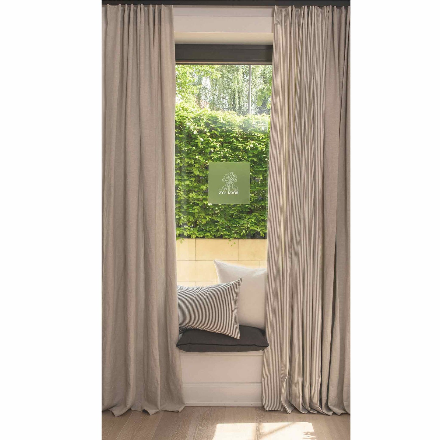 Vorhang Leinen blickdicht