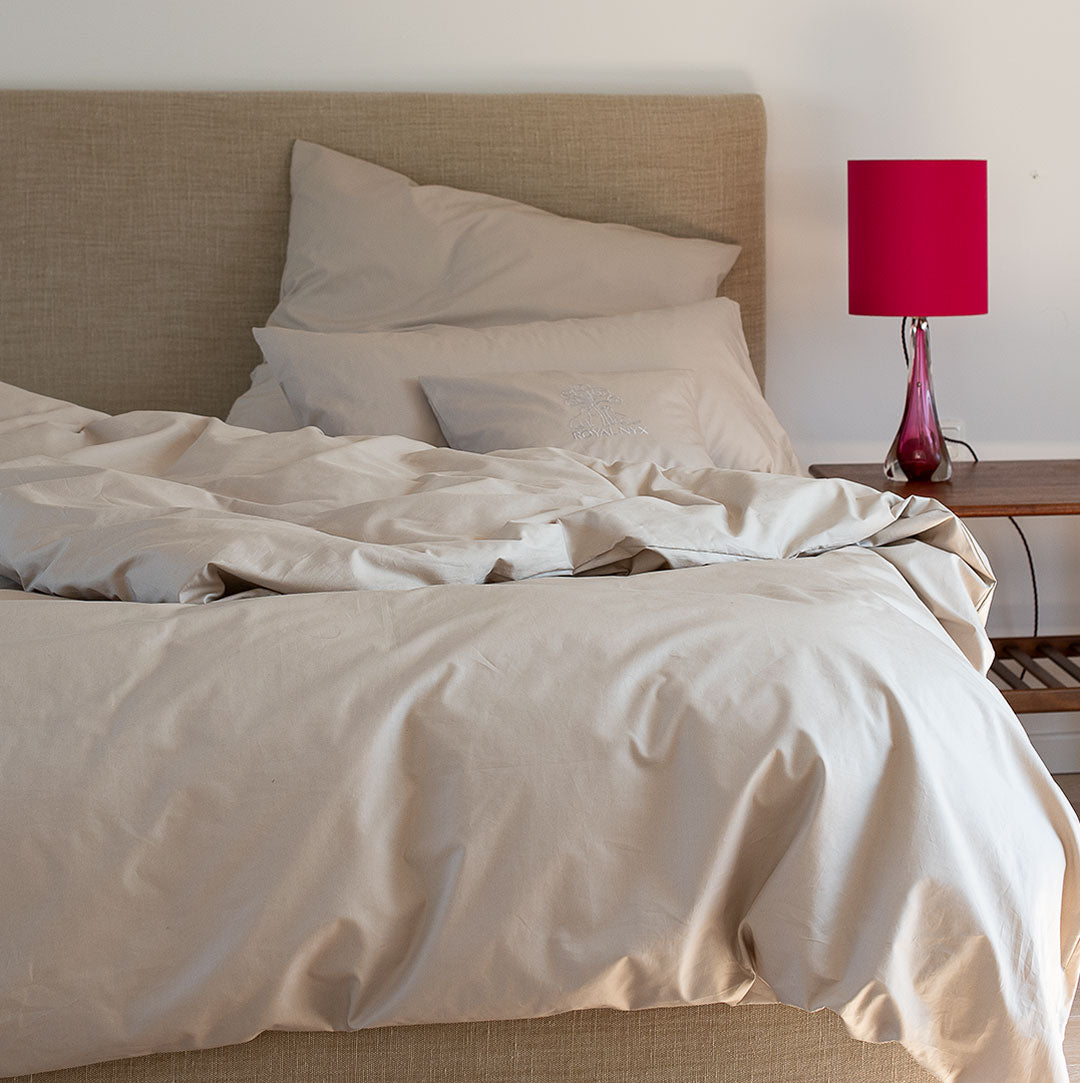 Ropa de cama de lujo de algodón.