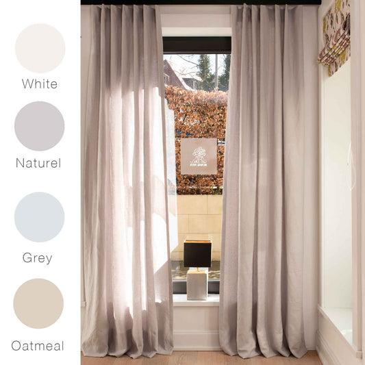 Vorhang Leinen blickdicht